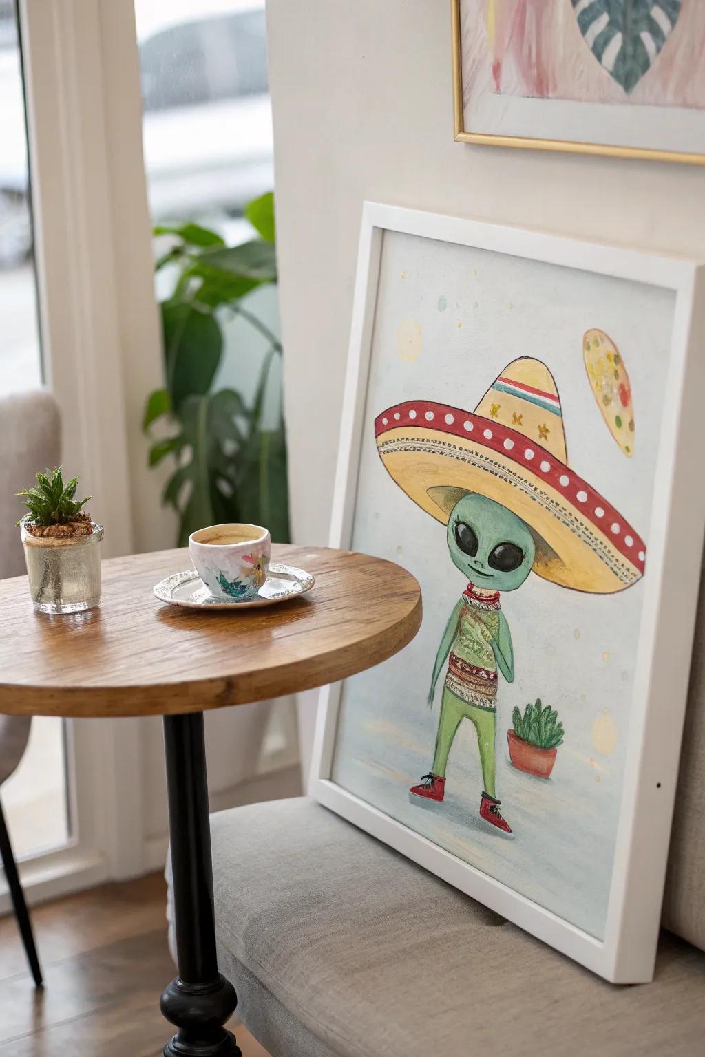 When aliens make fashion statements: Taco hats on Earth!