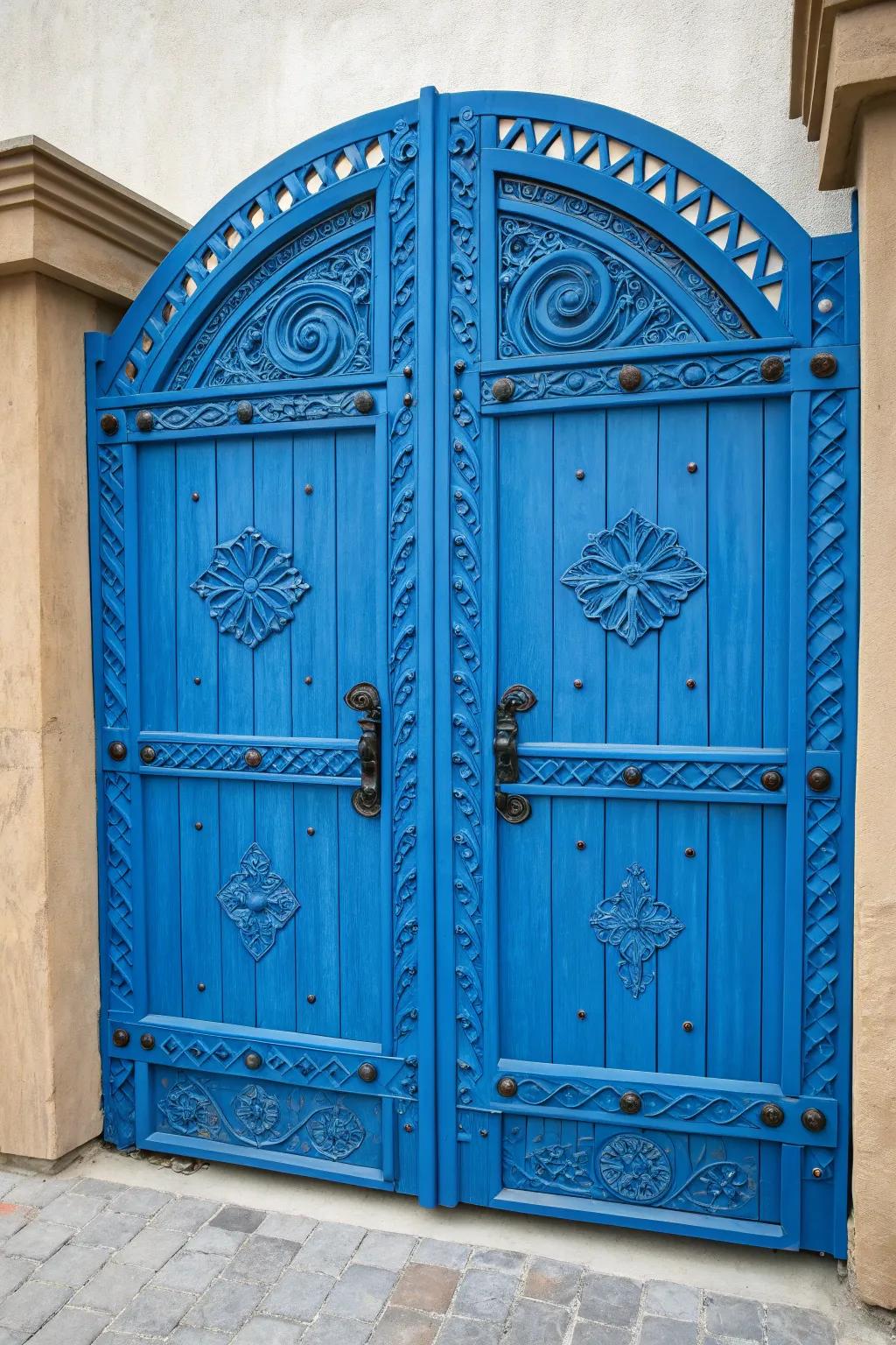 Transform your entrance with a burst of color – where craftsmanship meets creativity.