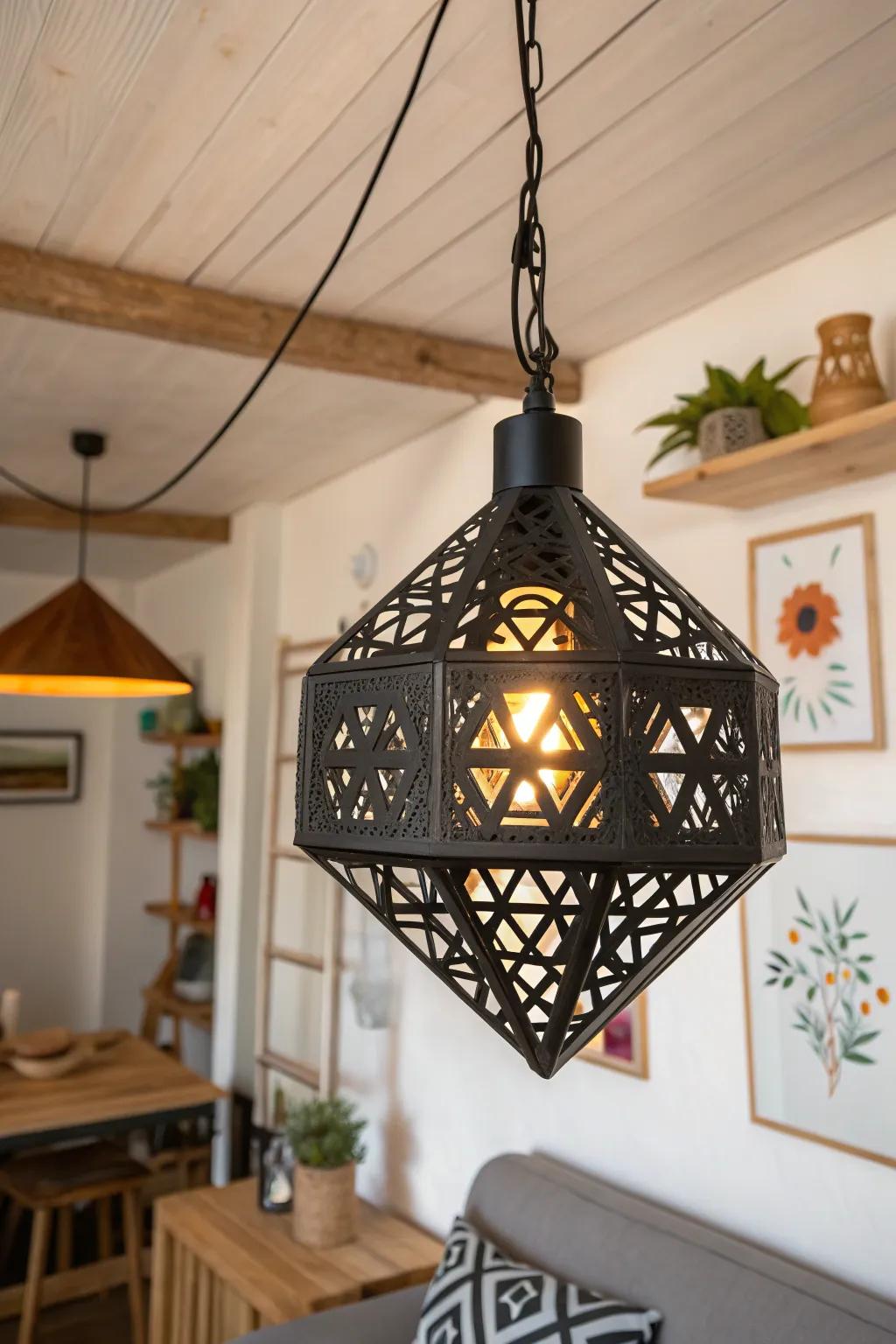 Transform your space with a statement pendant light that marries minimalism with a touch of Boho charm.