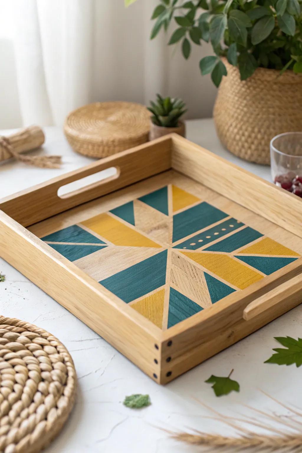 Embrace simplicity and beauty with this beginner-friendly decorative tray, perfect for your Mod Podge crafting adventure.