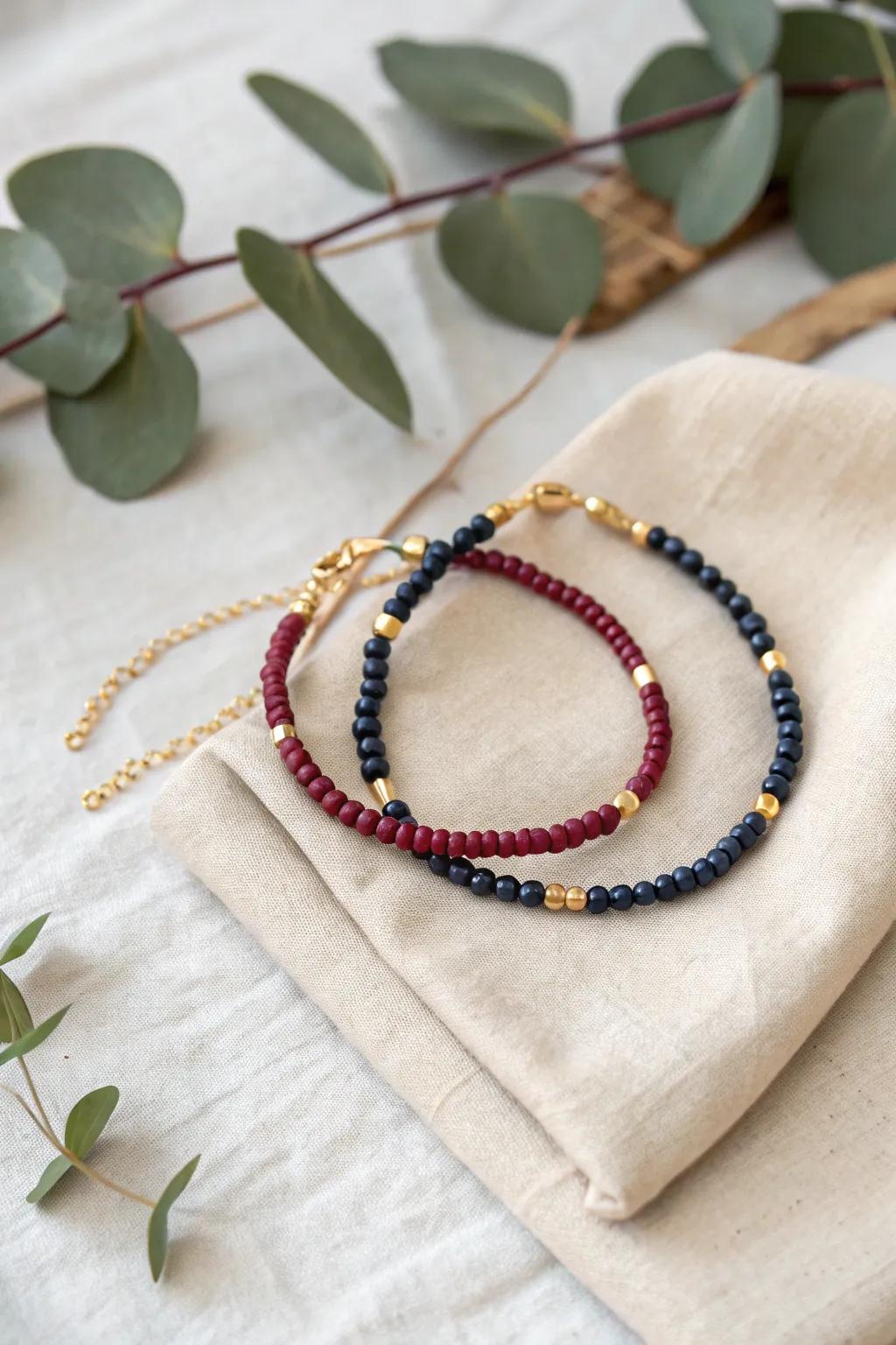 Carry the love of family with you in a Morse code bracelet, where each bead whispers a cherished name.
