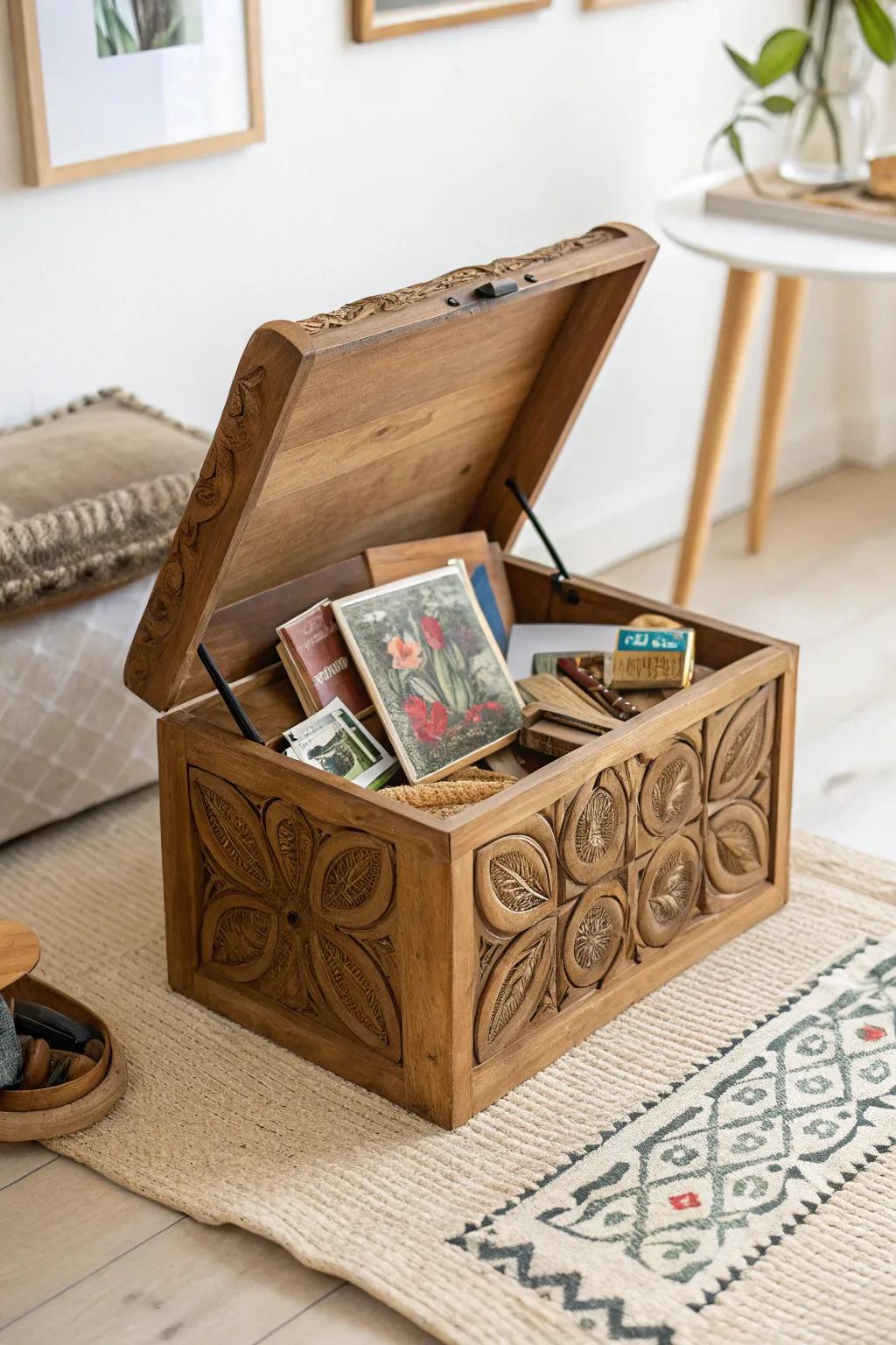 Unlock the stories of the past with a Memory Lane Box filled with cherished treasures from yesteryears.