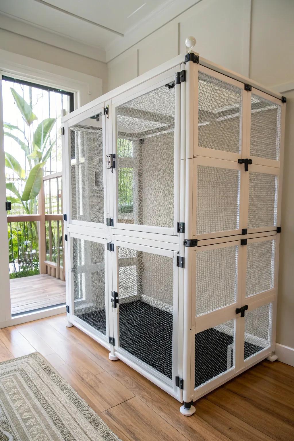 Craft the perfect PVC sanctuary for your feline friend—where safety meets style.
