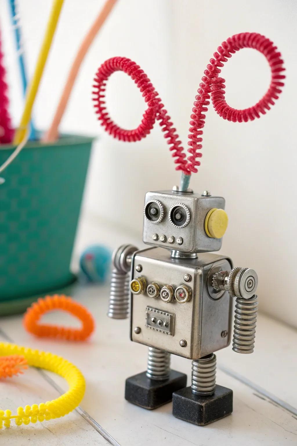 Craft Your Imagination: Pipe Cleaner Antennae for a Whimsical Robot Touch