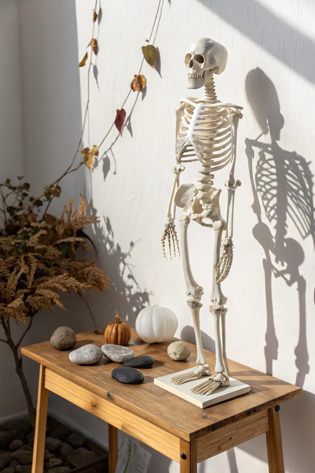 Elevate your crafting skills with this stunning 3D paper skeleton model – a perfect blend of minimalist elegance and bohemian flair.