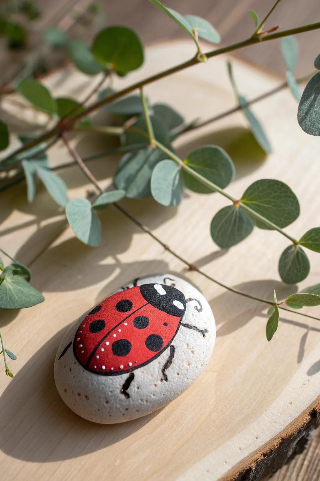 Transform simple stones into charming rock bugs with a splash of creativity!