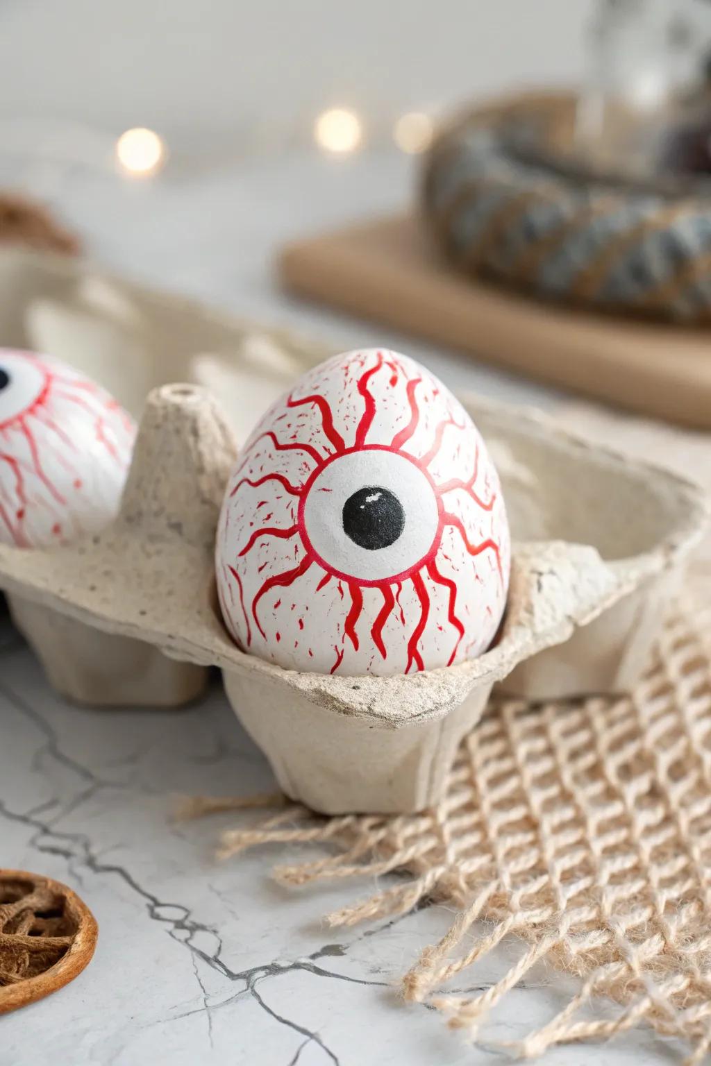 Spooky Chic: Crafting Halloween Eyeballs with Style!