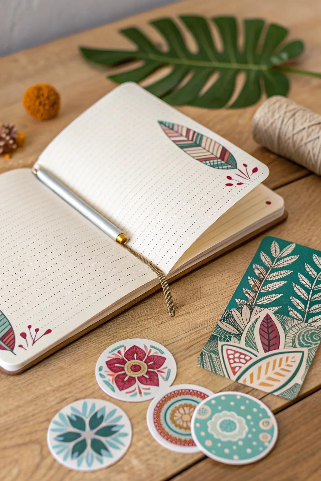 Transform your workout journal into a personalized masterpiece with vibrant stickers that reflect your unique style.