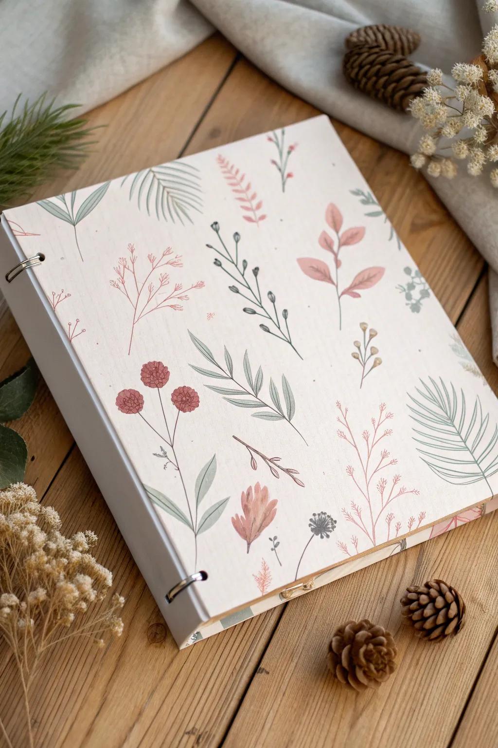 Embrace the beauty of each season with a binder cover that's as fresh and enchanting as spring itself.