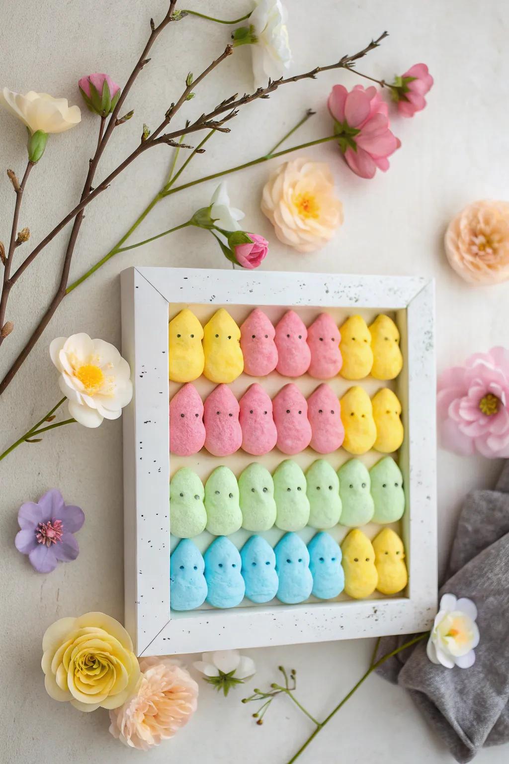 Bring a burst of springtime joy to your space with a Happy Peeps Garden board!