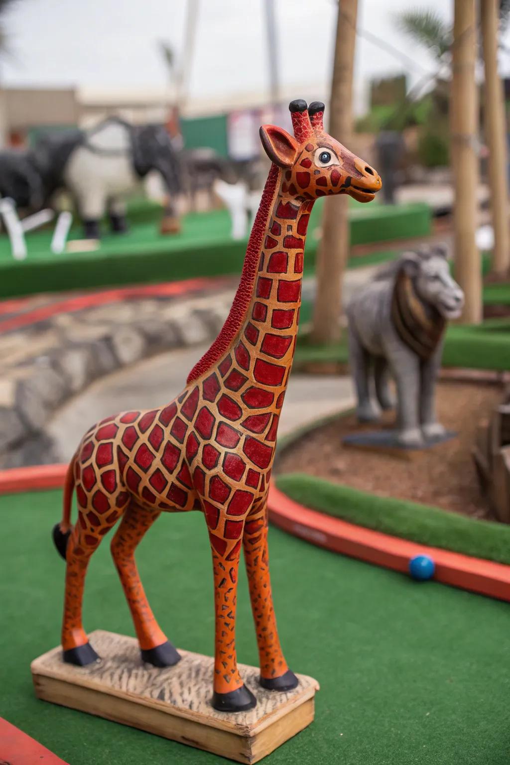 Navigate the wild side of mini golf with our Obstacle Animal Safari!