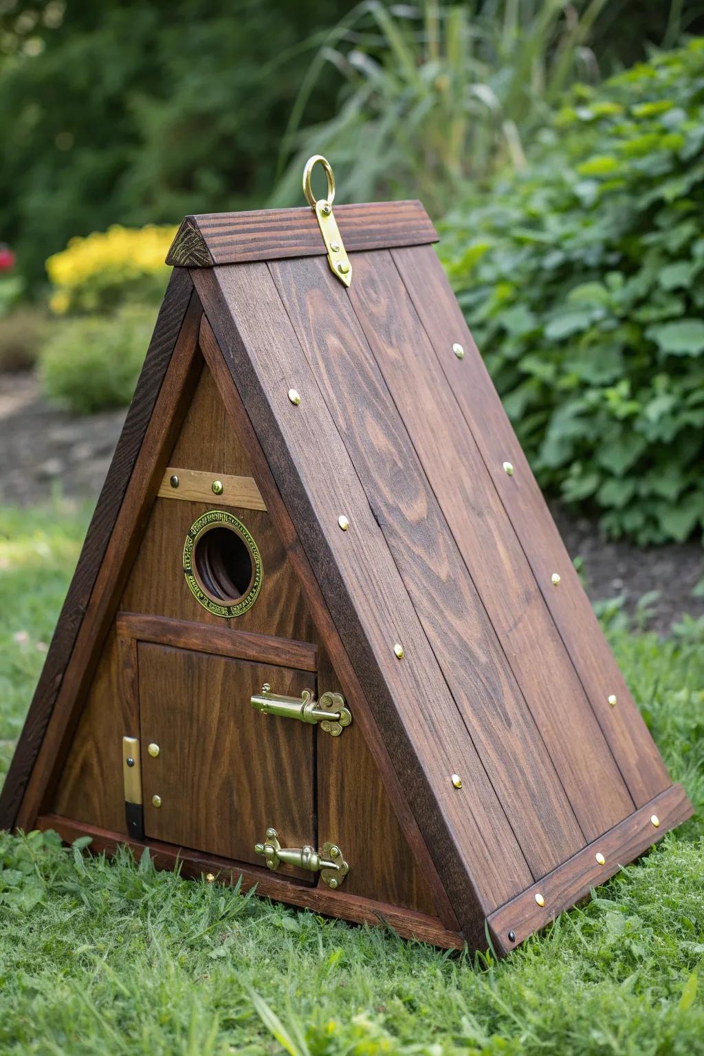 Crafted for Mobility: The Perfect A-Frame Shelter for Ducks on the Move.