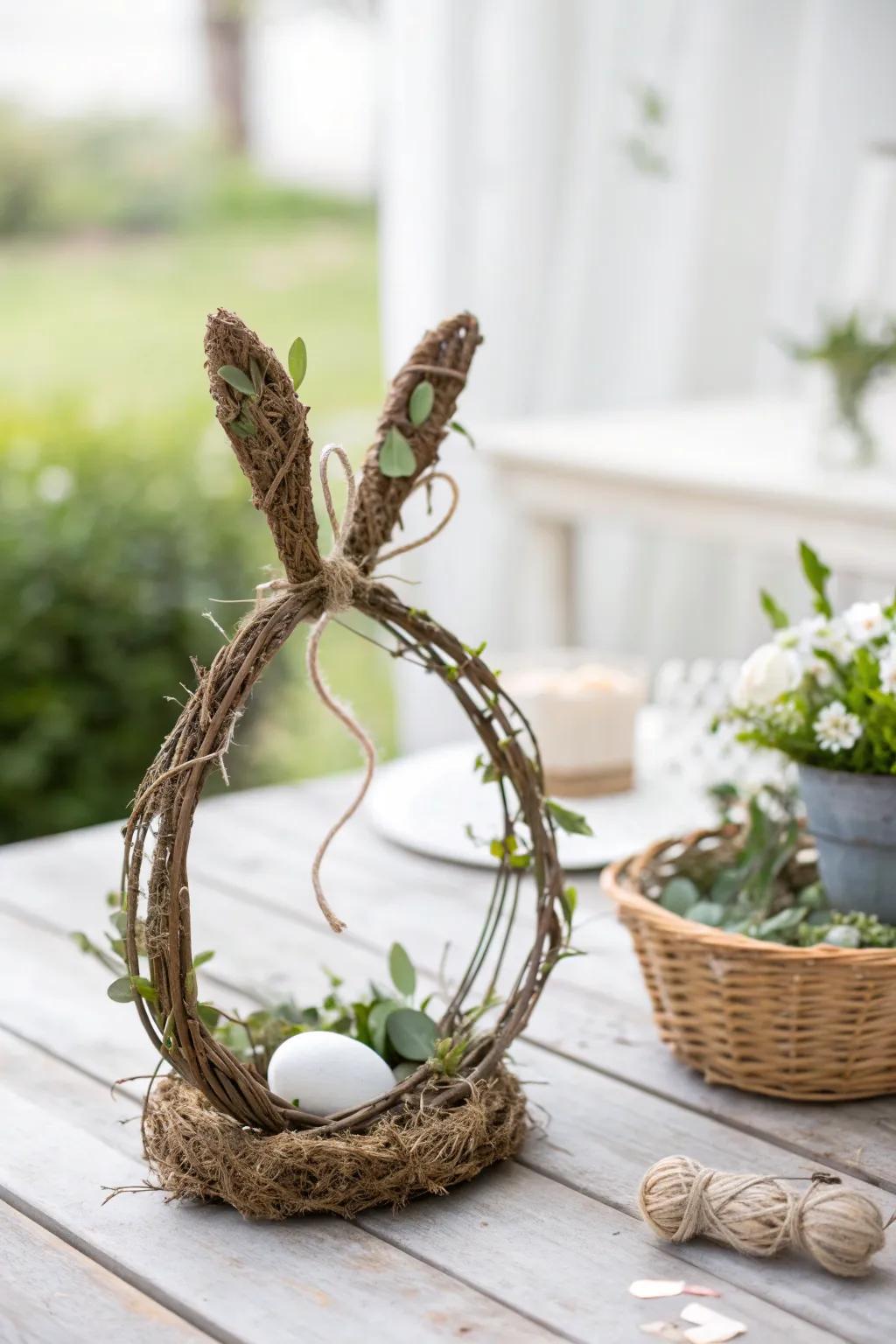 Capture the essence of Easter with a charming, nature-inspired bunny trap.