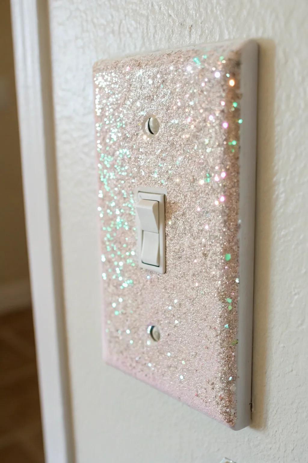 Sparkle in Simplicity: Elevate your space with a touch of glitter magic.