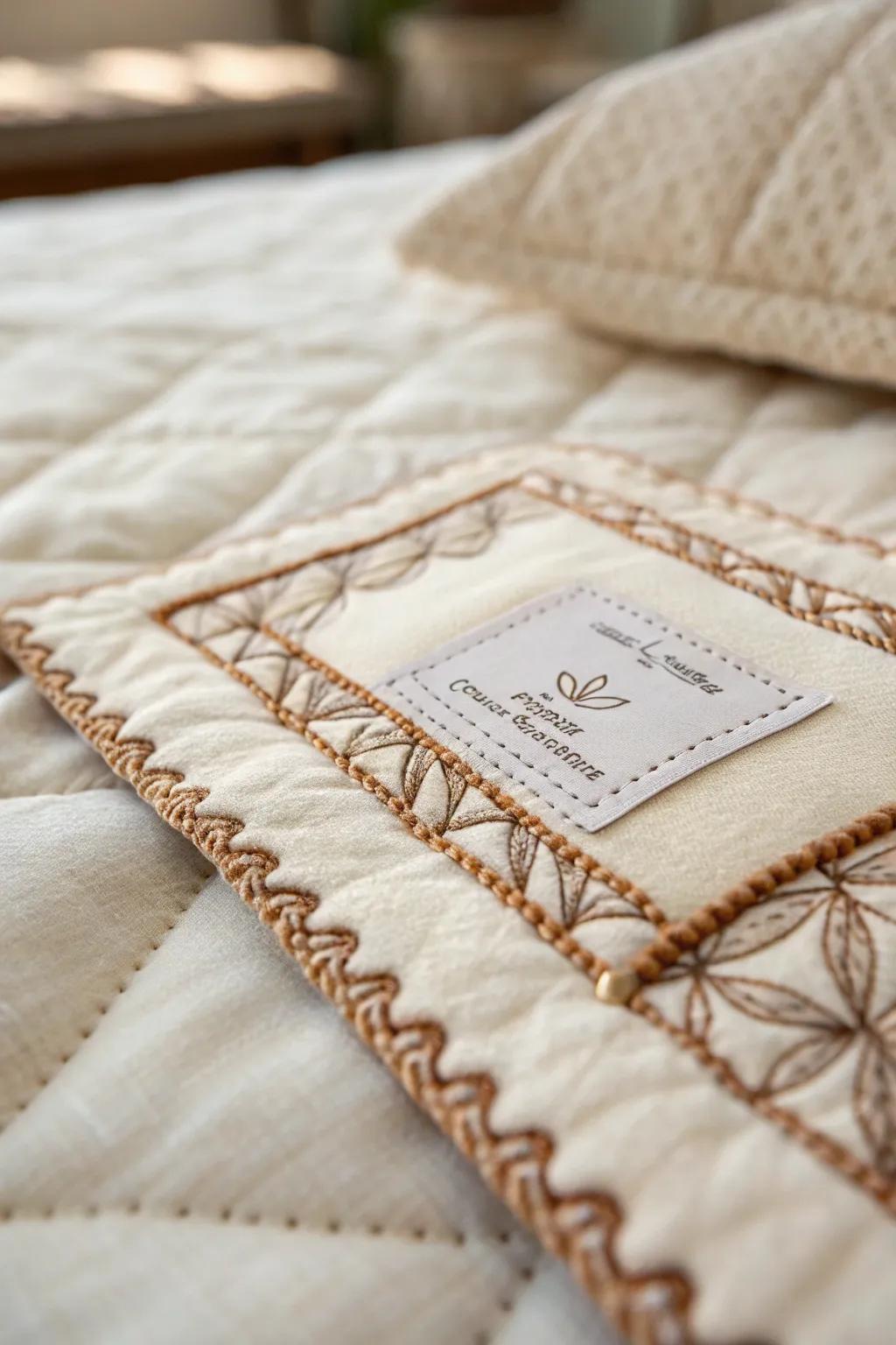 Embrace the art of hand-stitching: where simplicity meets heartfelt craftsmanship.