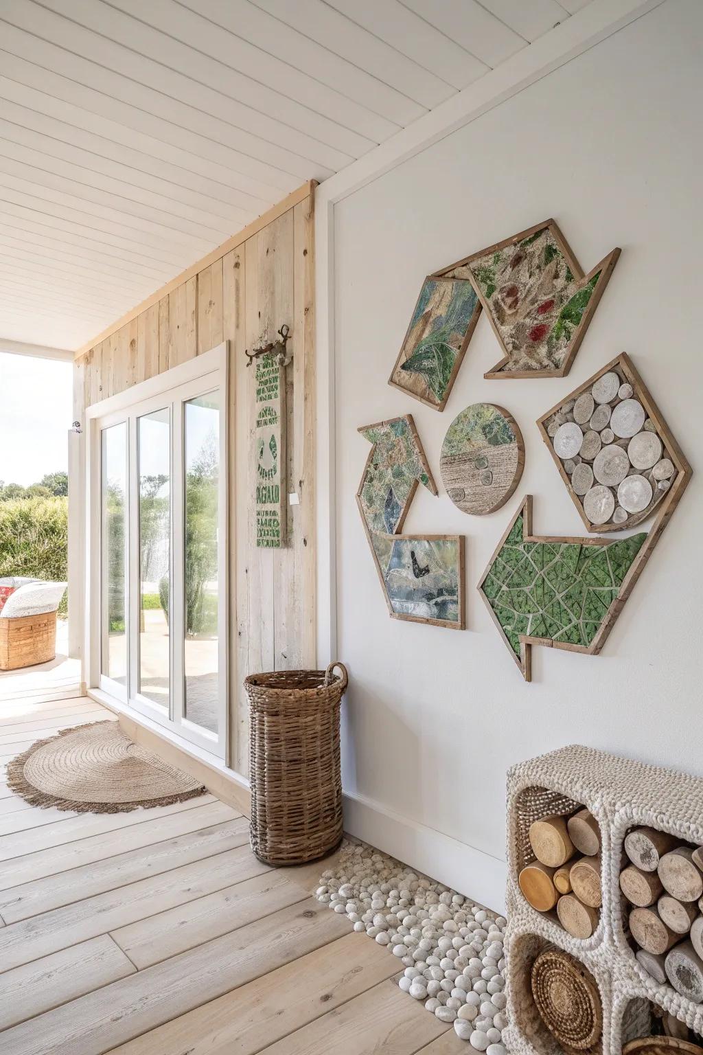 Transform recycled materials into a stunning community masterpiece that speaks of creativity and sustainability.