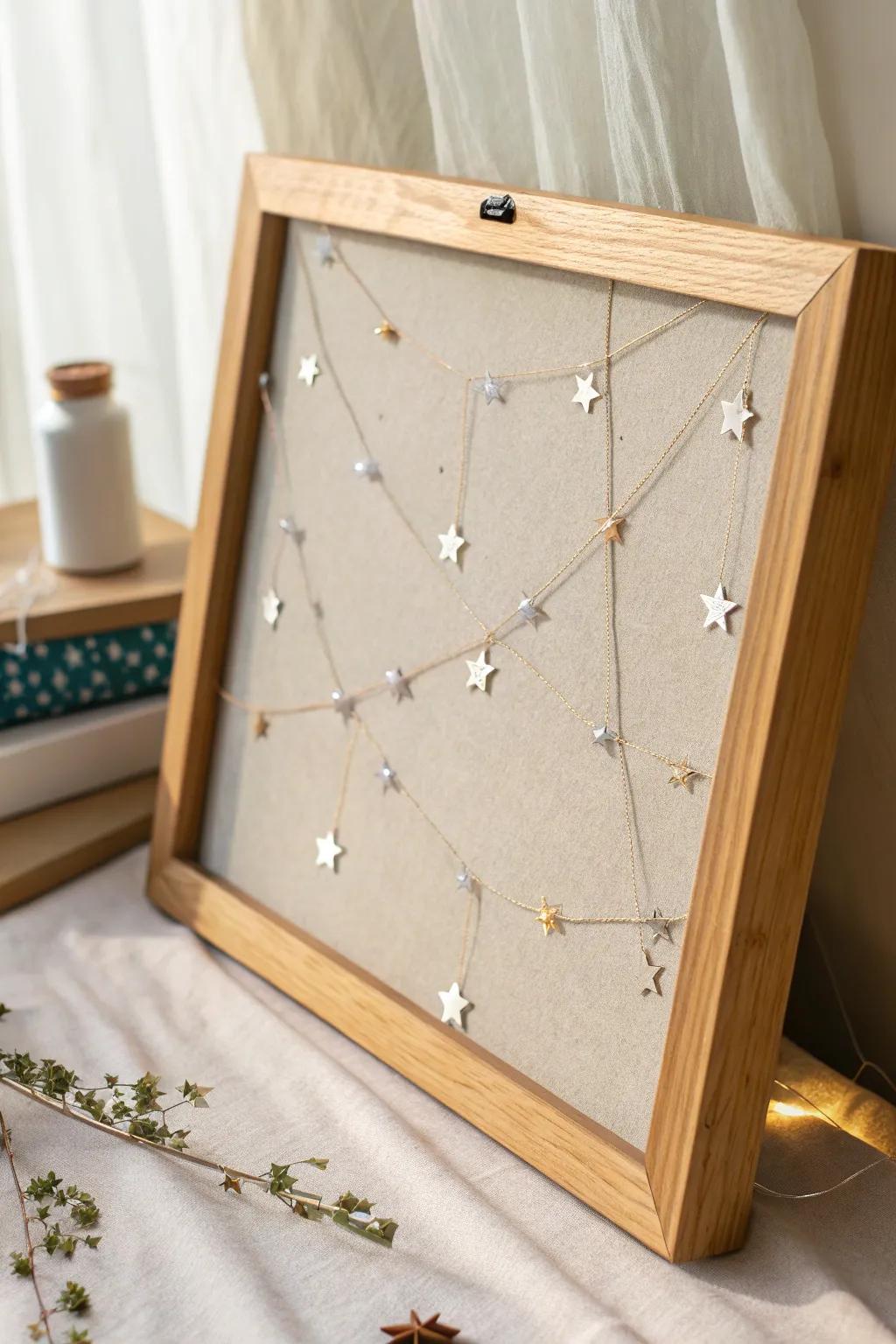 Create your own constellation masterpiece with this stunning craft board, where simplicity meets cosmic creativity.