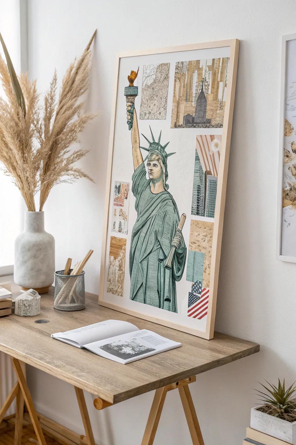 Craft your own vision of liberty with a touch of Scandinavian simplicity and boho flair. 🌿🗽 #ArtisticFreedom