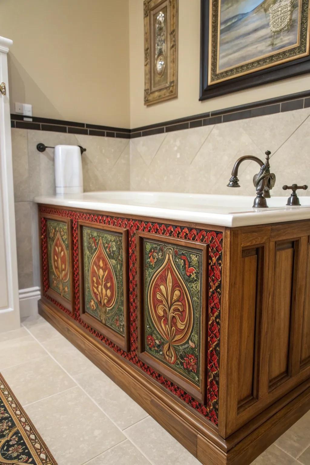 Achieve seamless style with a painted access panel that blends craftsmanship and bold design.