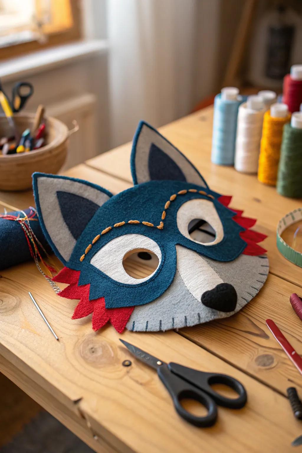 Craft the perfect playful wolf mask for endless adventures!
