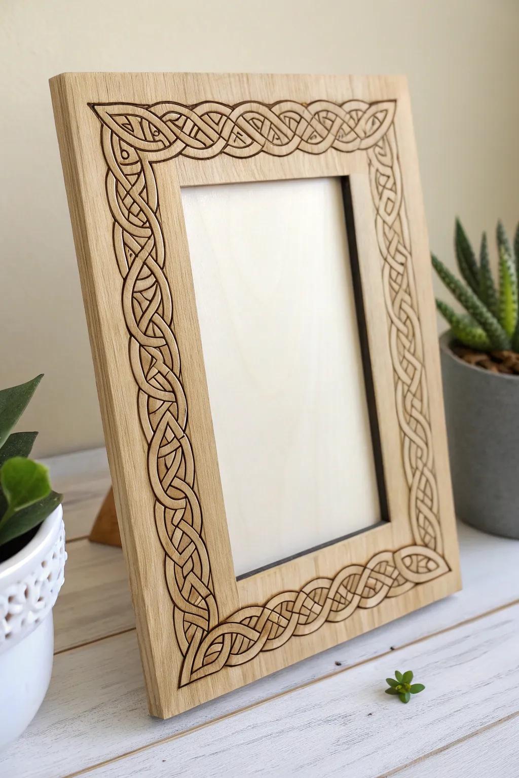Embrace tradition with a modern twist: Celtic knotwork brings timeless elegance to minimalist decor.