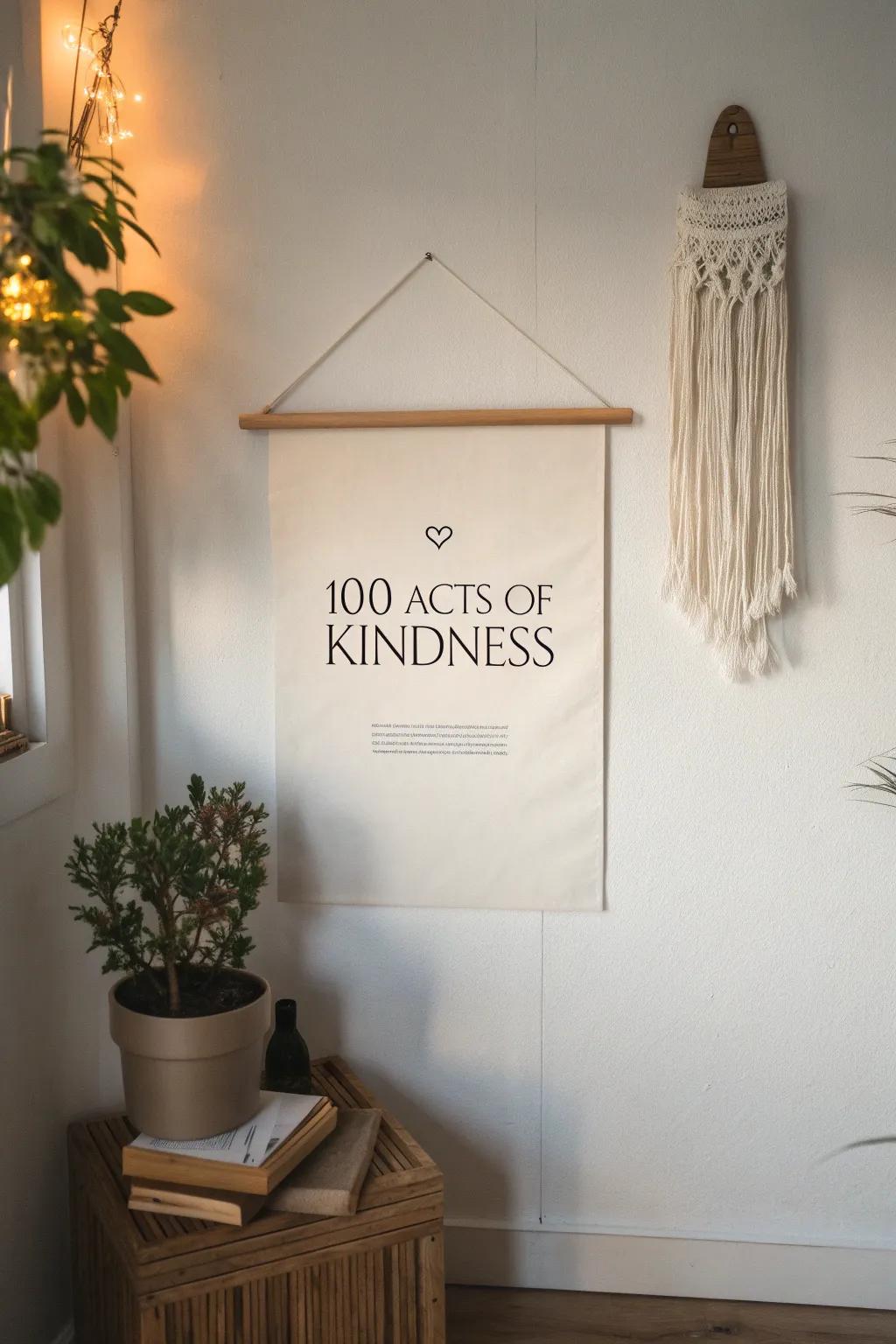 Spread warmth and positivity with a beautifully crafted acts of kindness poster. Perfect for adding a touch of elegance and inspiration to your space.