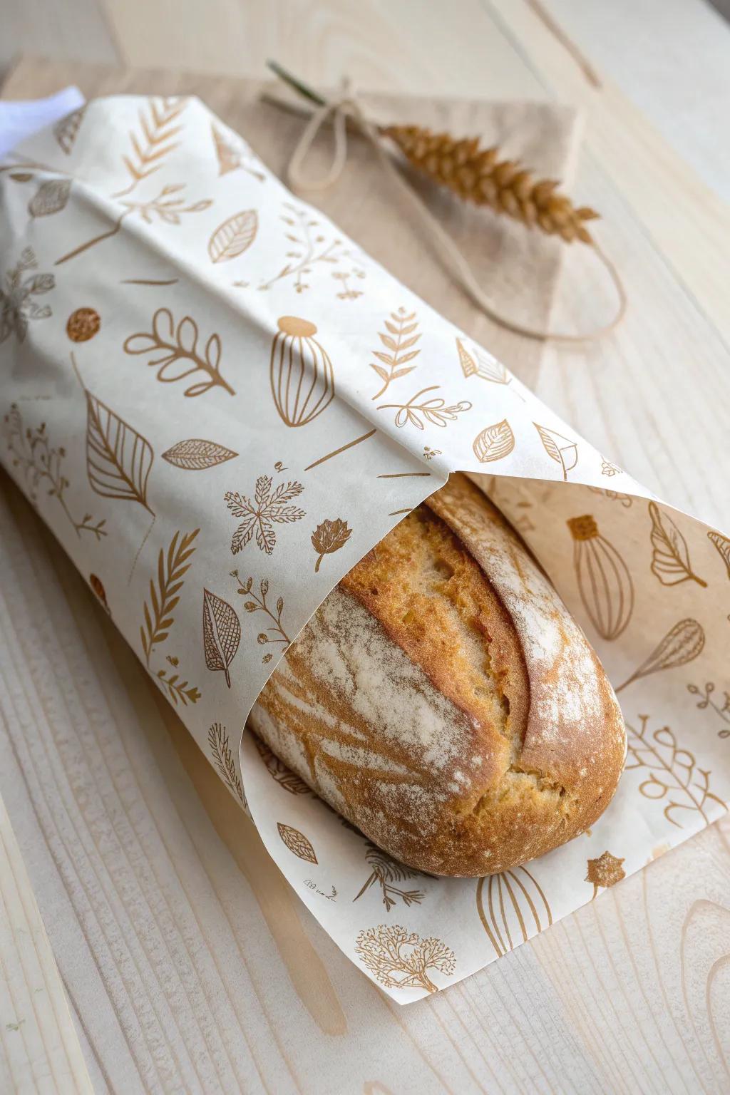 Add a touch of artistry to your baked goods with elegant artisan paper wrappings.