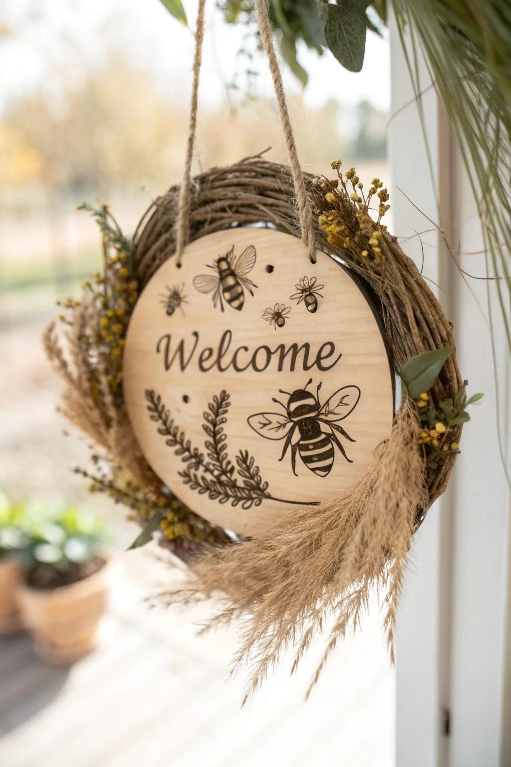 Welcome home with a touch of nature's charm.