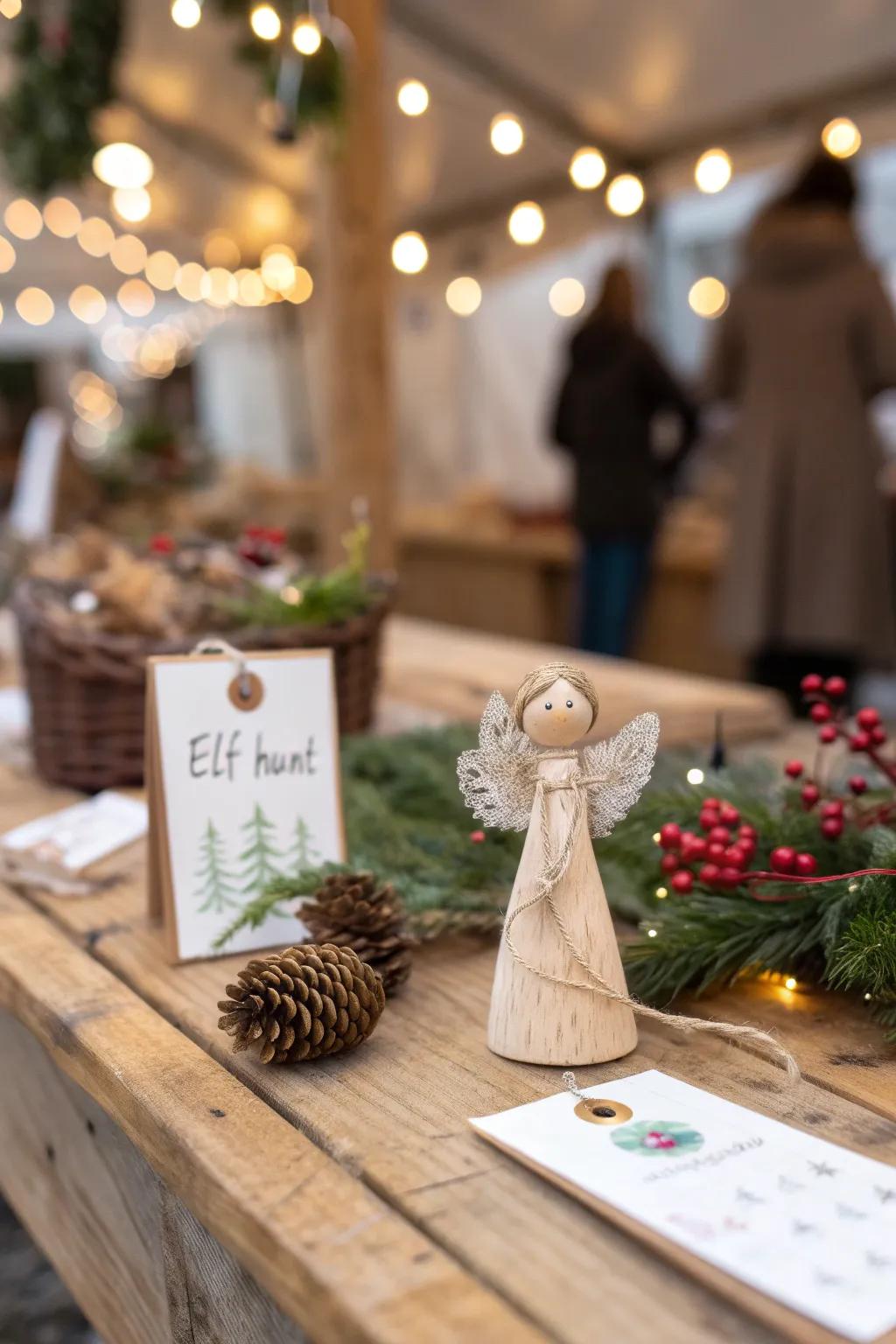 Discover the magic: Join the interactive elf hunt at our Christmas market stall!