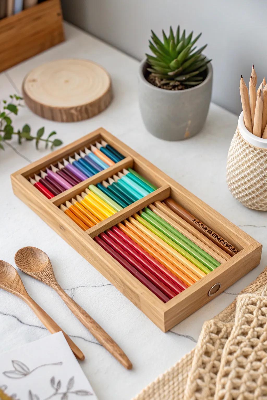 Transform a thrift store find into a colorful masterpiece for your creative space.