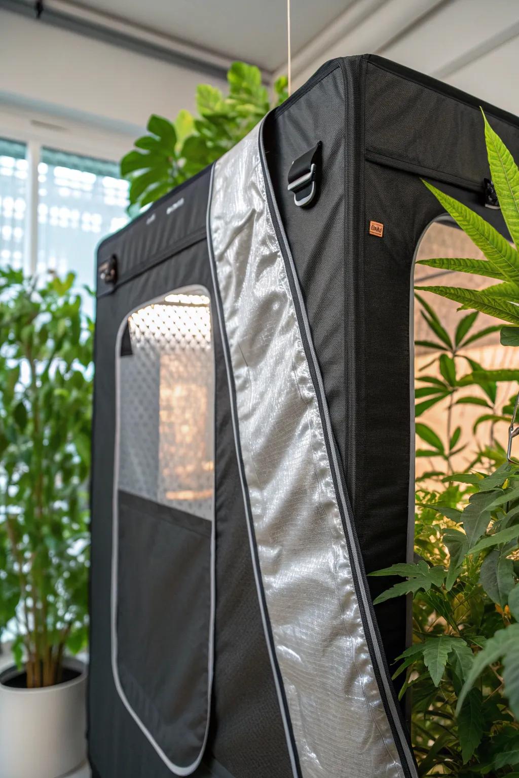 Transform your grow tent with adjustable Velcro panels for ultimate flexibility and style.