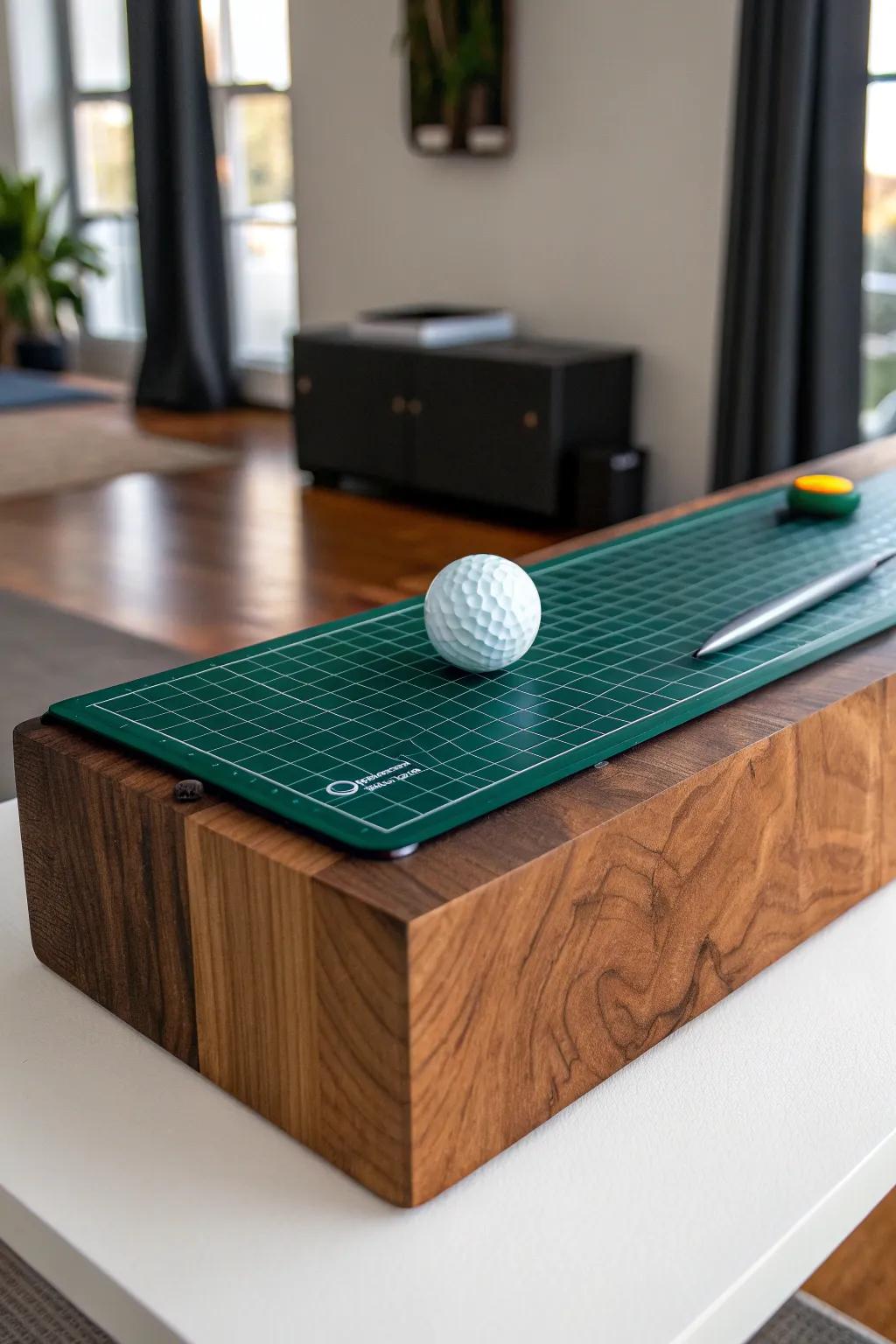 Add a twist to your mini golf course with this dynamic seesaw obstacle!