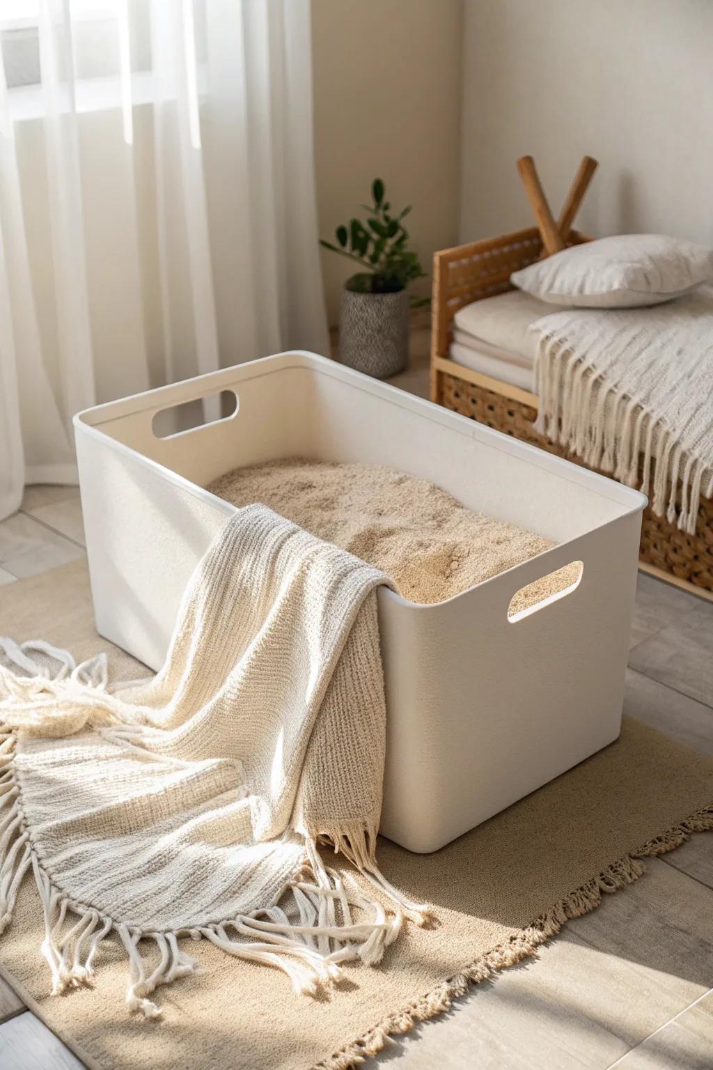 Transform any space into a playful oasis with this chic and portable dig box.