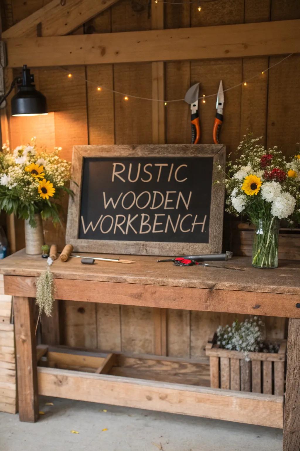 Elevate your workbench with a charming social corner, where messages meet craftsmanship.