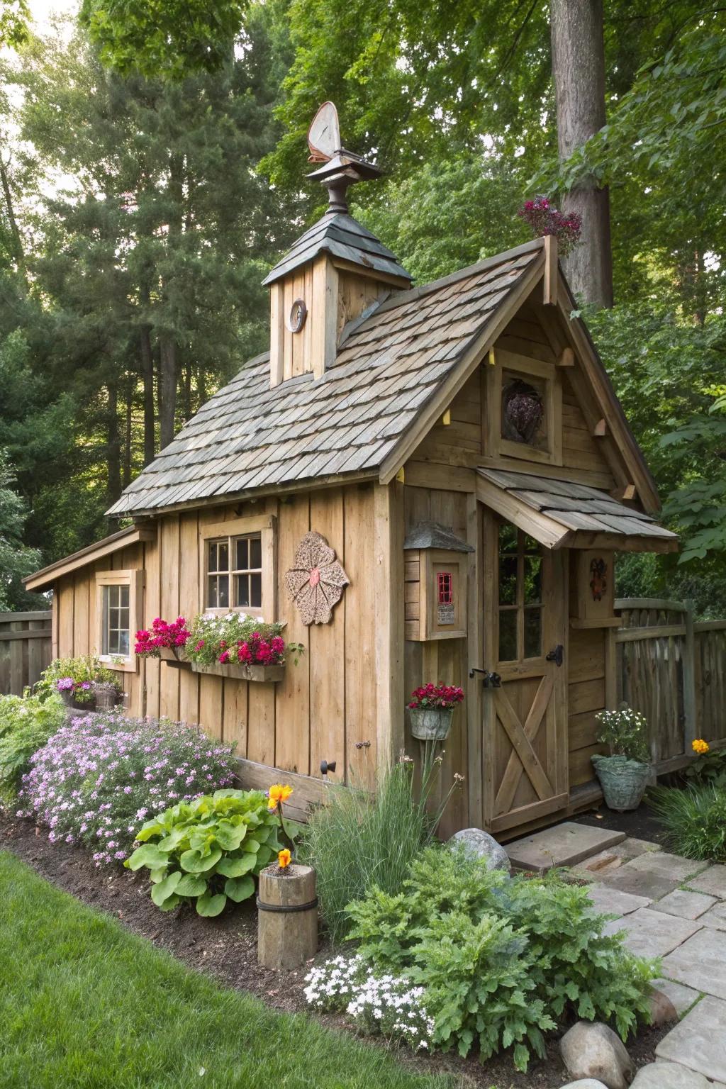 Transform your garden with a whimsical cottage-style chicken coop that's both functional and charming.