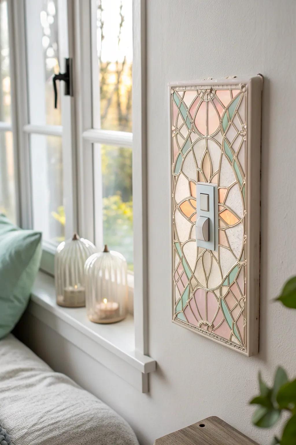 Illuminate your space with the timeless elegance of stained glass. A touch of art for your everyday switch.