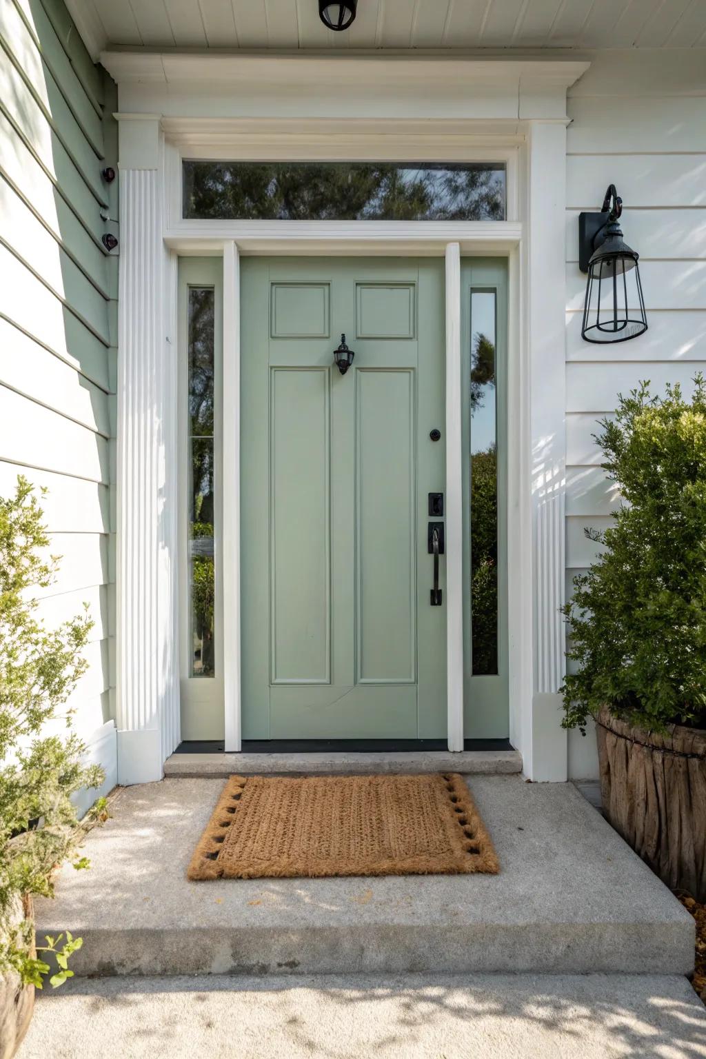 Transform your entryway with a touch of Scandinavian elegance and boho charm. #HomeMakeover #ScandiBoho #EntrywayGoals