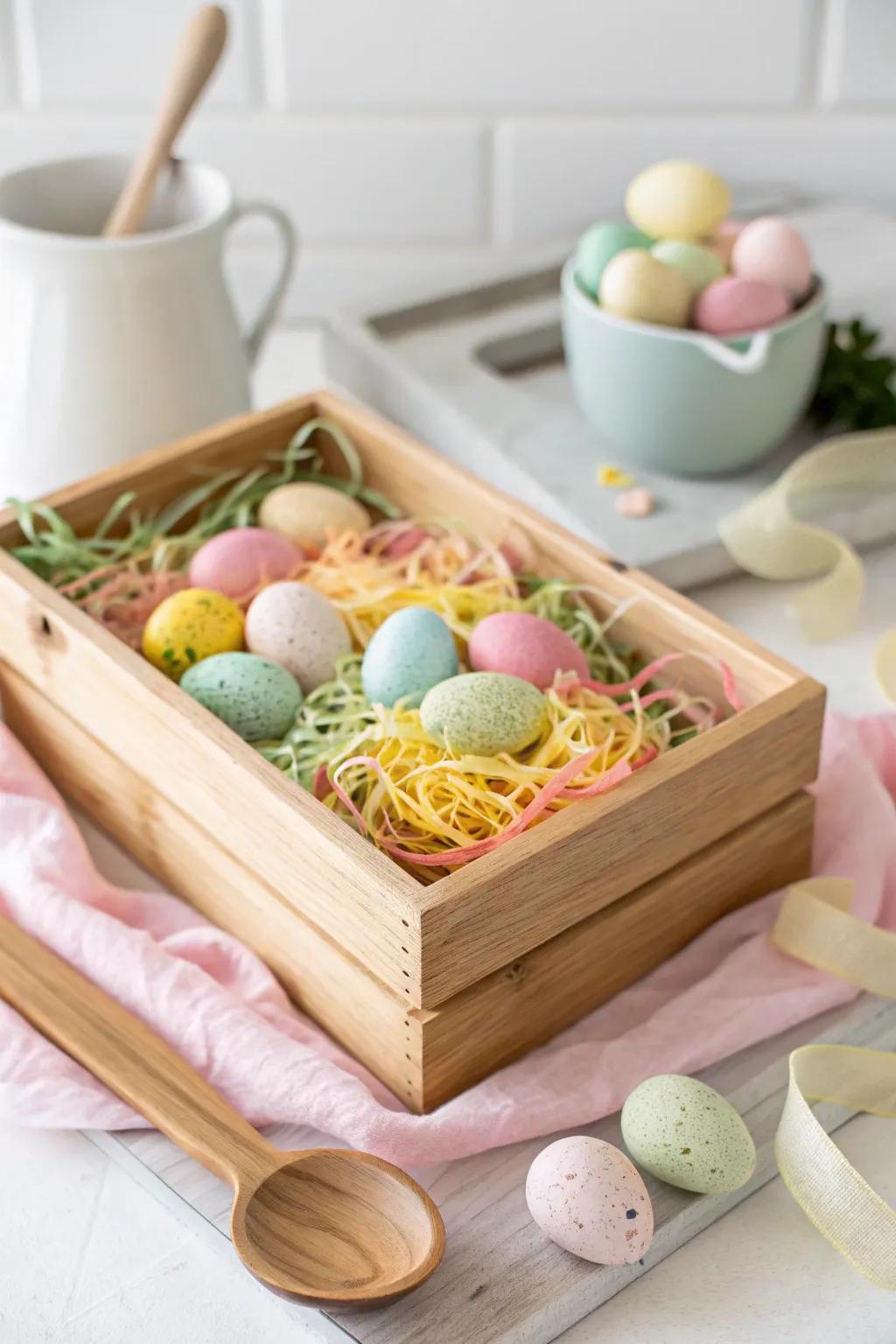 Discover the joy of Easter with a touch of minimalist elegance. 🌿🥚 #SensoryPlay #EasterVibes