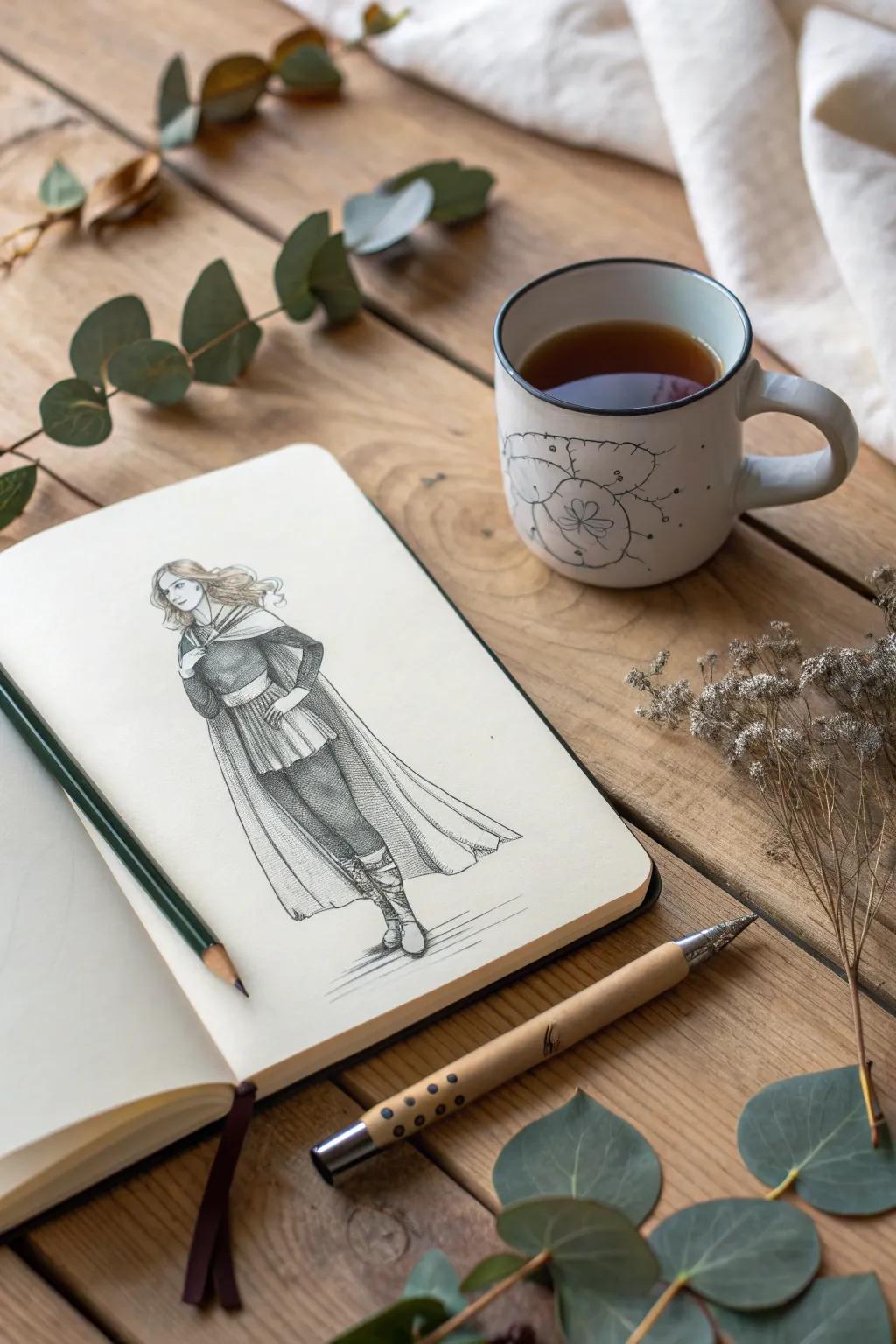 Channel your inner movie hero and let your creativity soar ✨🦸‍♀️ #MinimalistMagic #CreativeEscape
