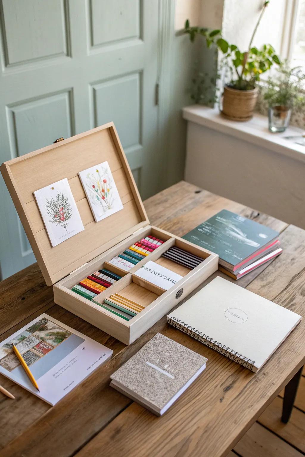 Unlock your creativity with this beautifully curated Artistic Inspiration Box. Perfect for sparking imagination and artistic exploration.