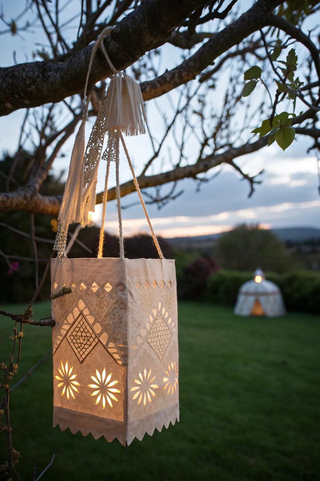 Transform your nighttime party with a glowing, minimalist piñata that captures the essence of natural beauty and craftsmanship.
