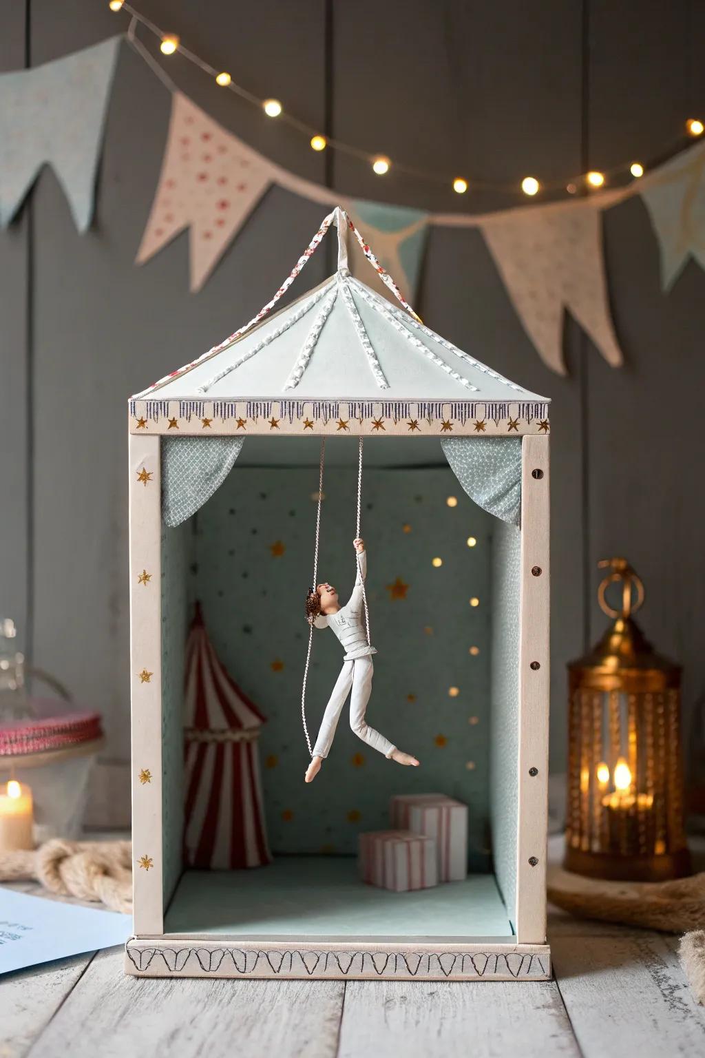 Step into a world of whimsy with this enchanting Tiny Circus Show, where simplicity meets spectacle.