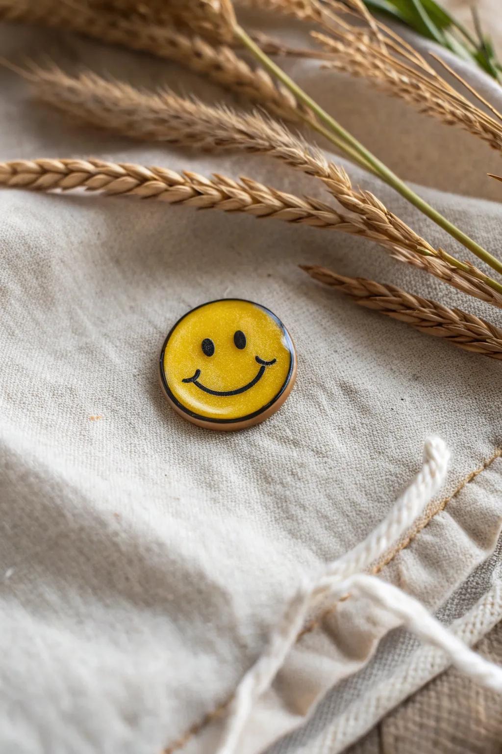 Add a splash of fun to your style with handcrafted emoji pins—perfect for jackets or bags!