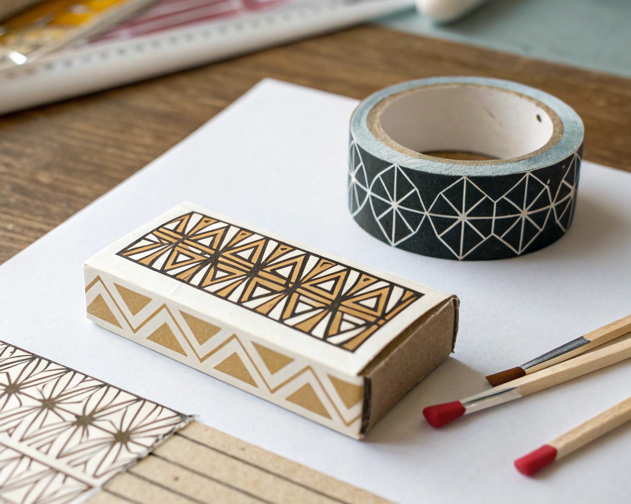 Add layers of design with artistic precision to your matchbox.