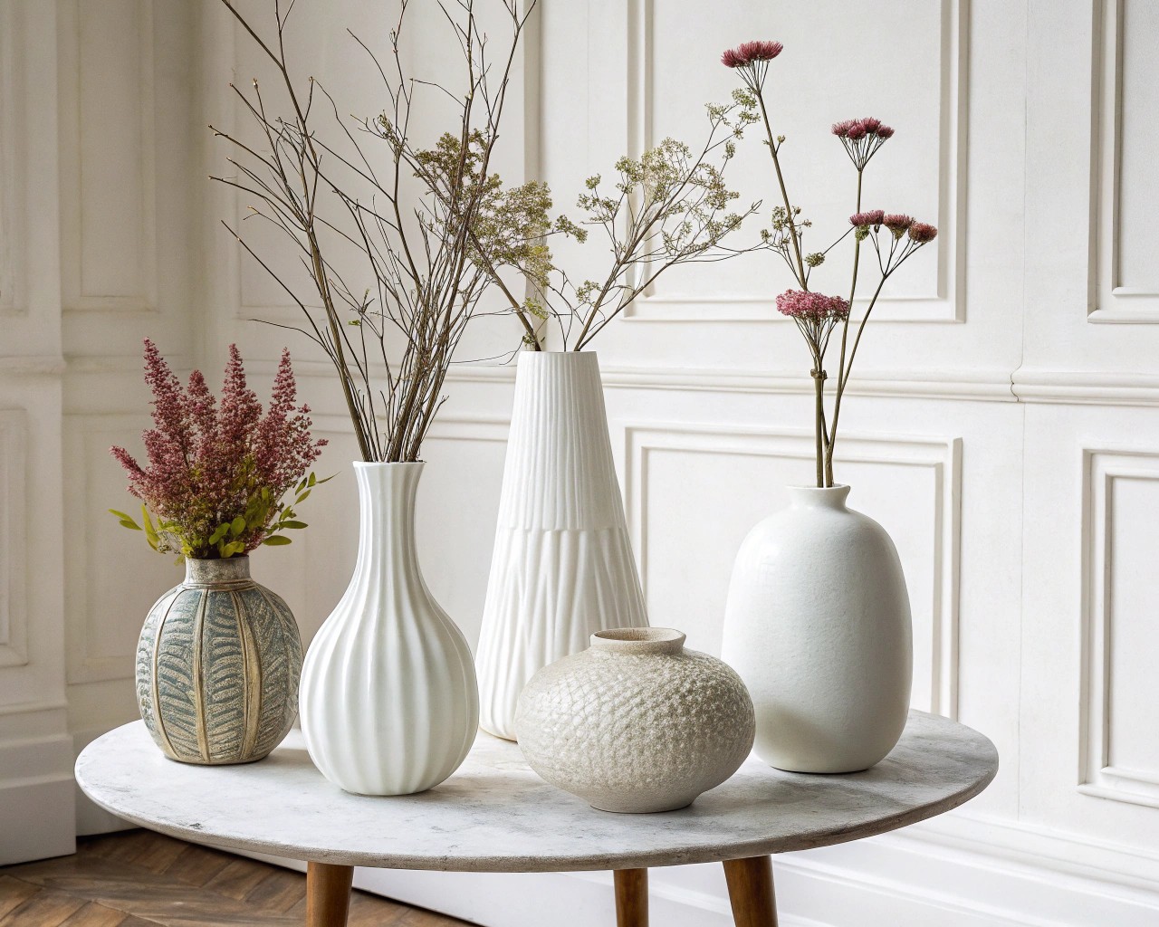 Choosing the right base vase shape enhances the textural transformation process.