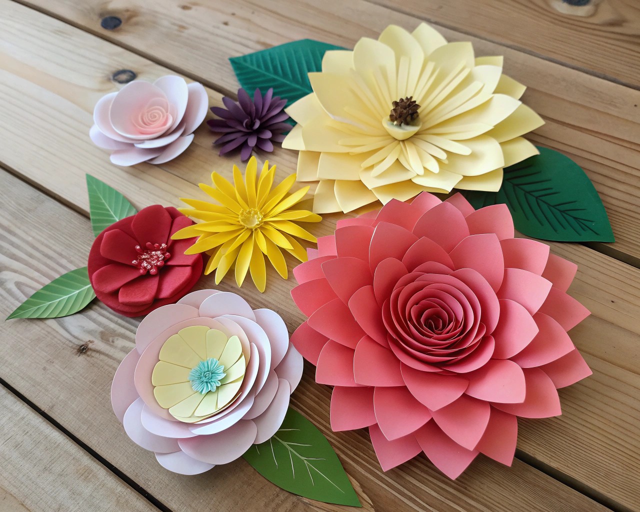 Explore diverse design styles—from classic to contemporary—to enhance your space with paper flowers.
