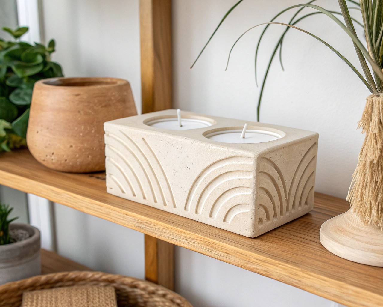 Explore modern design shapes that bring an aesthetic appeal to your candle holders.