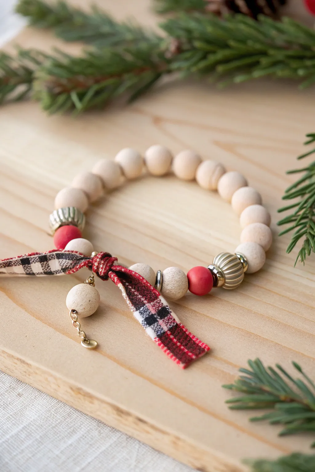 15+ Festive Clay Bead Christmas Bracelet Ideas