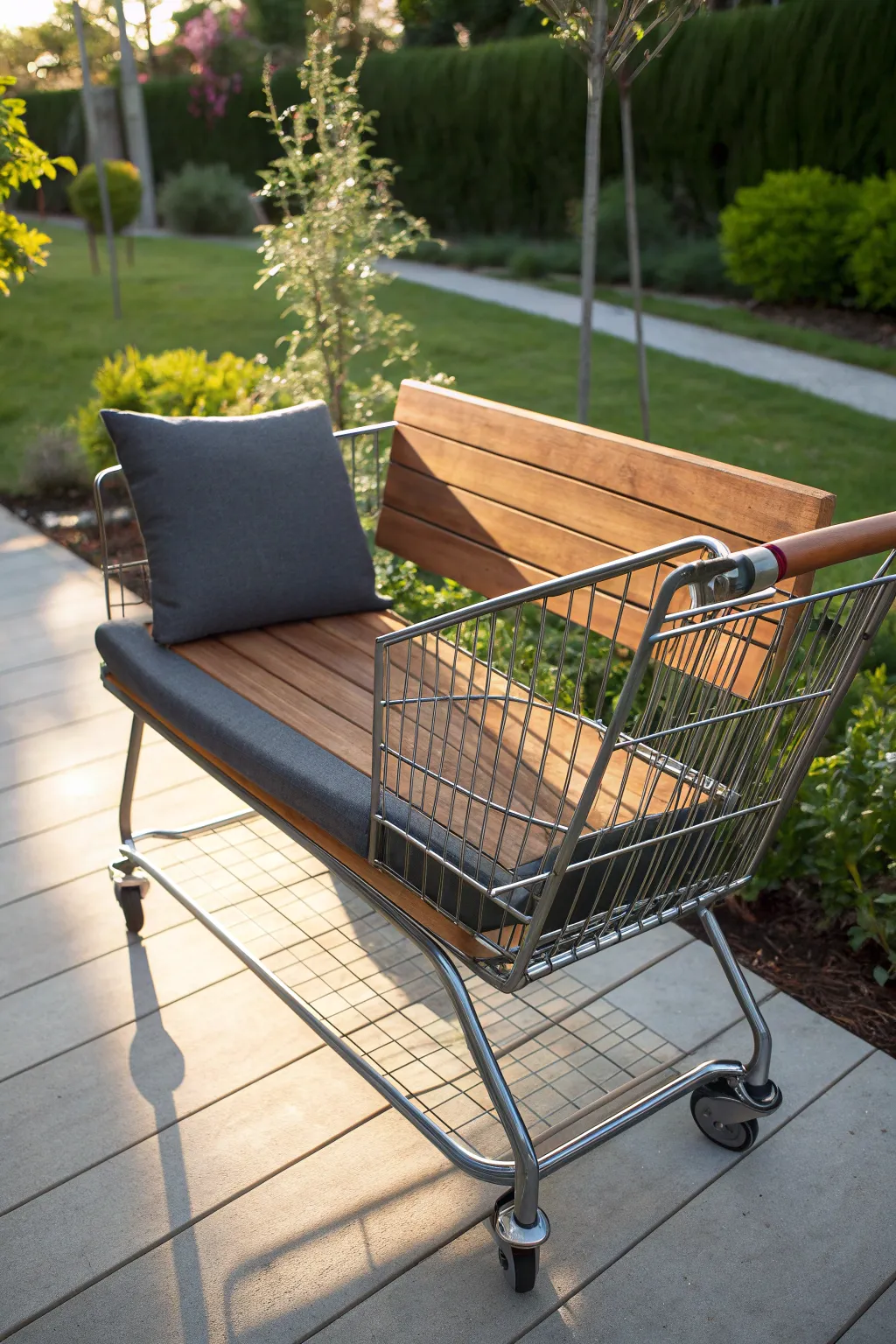 19+ Clever DIY Repurposed Shopping Cart Ideas