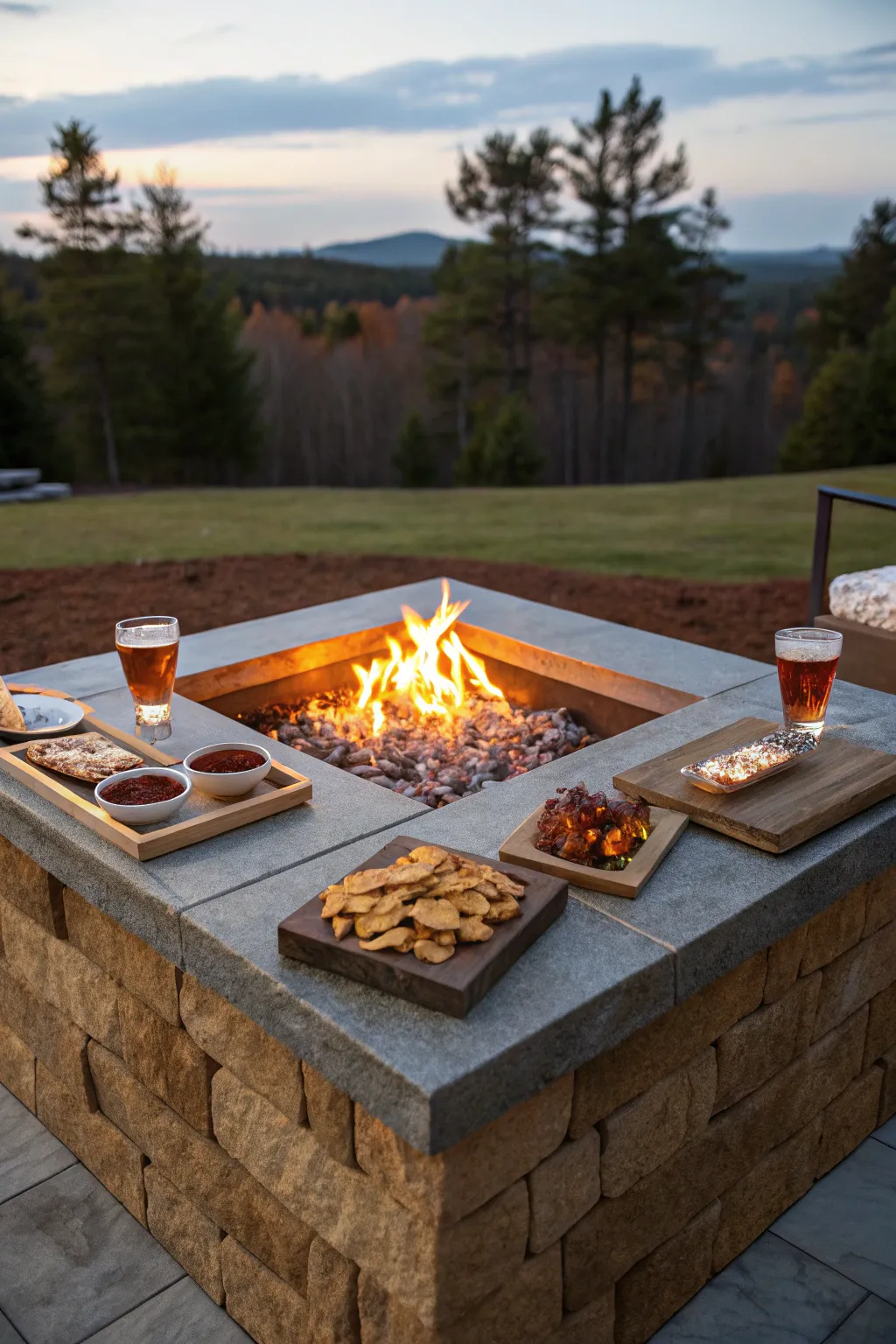 17+ Inspiring Outdoor Square Fire Pit Ideas